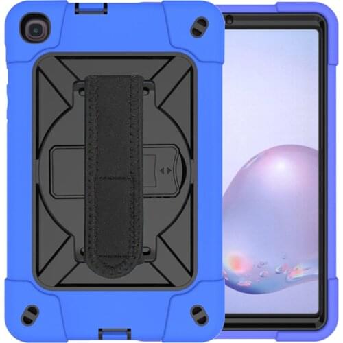 Kids Case for Samsung Galaxy Tab 8.4 Shockproof Cover T307 T307U Silicone Hard Cover with Wrist Strp and Kickstand