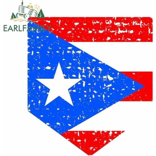 EARLFAMILY 13cm x 11.5cm for National Flag Car Truck Decal Vinyl Material Car Stickers Sunscreen Interesting For JDM SUV RV