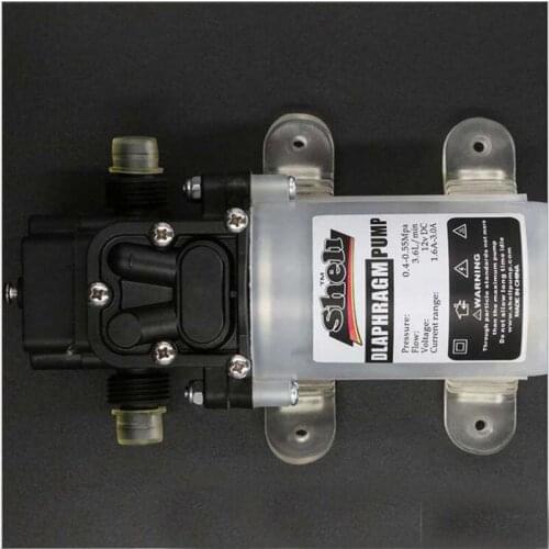 DC 12V 4L/M Lift 60M Electric Mini Diaphragm Pump Self-priming Booster Pump for Garden Irrigation Car Washing