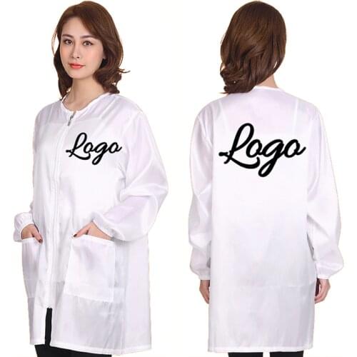Customize Logo Hairdresser Apron Waterproof Beauty Manicure Pet Store Working Suit Cloth Hairdressing Cape Gown Robe Wrap 1567