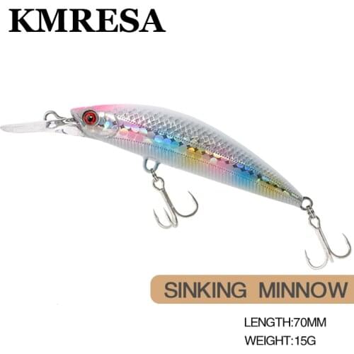 KMRESA 7cm 15g jerkbait Wobblers crankbaits hardbait Minnow Japan camping outdoor fishing lure for fishing