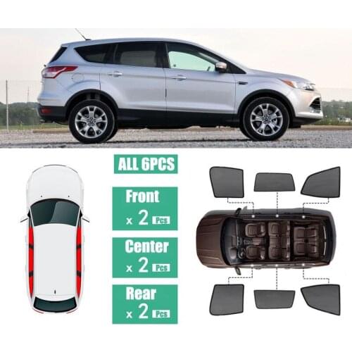 Side Windows Magnetic Sun Shade UV Protection Ray Blocking Mesh Visor Fit For Ford Escape Kuga 2013-2018