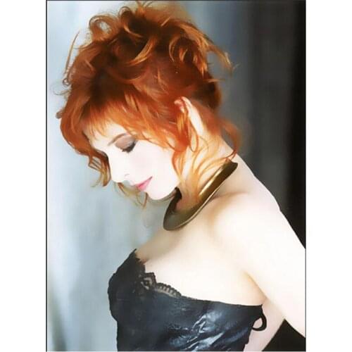 5D Full Drill Diamond Painting Kits Musician Mylene Farmer Picture DIY Diamond Embroidery Woman Diamond Mosaic Craft FH1206