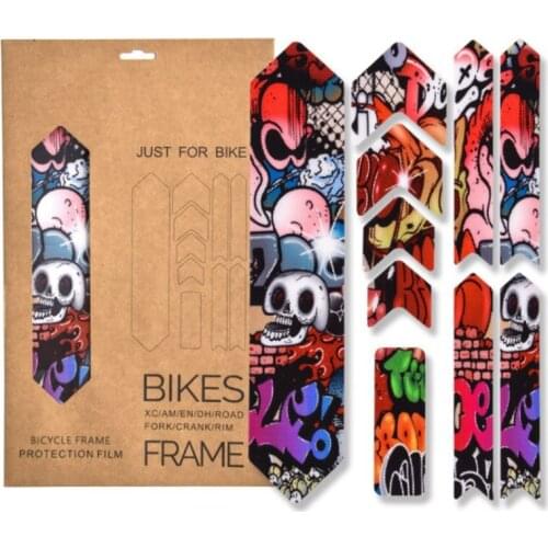 3D Bicycle Stickers Scratch-Resistant Mountain Bike Road Bicycle Paster Guard Cover Protect Frame Removeable Protector