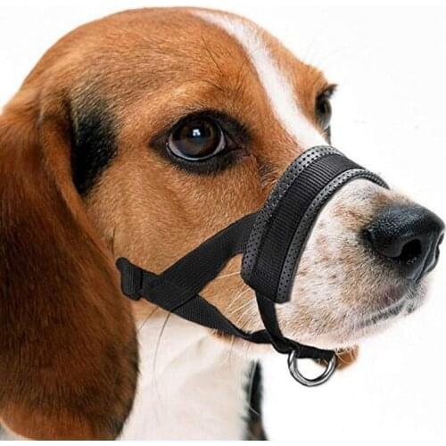 Nylon Dog Muzzle for Small,Medium,Large Dogs Adjustable Loop Breathable Mouth Muzzle Prevent from Biting,Barking And Chewing