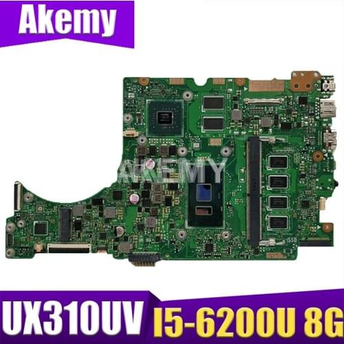 New UX310UV Laptop motherboard for ASUS UX310UQK UX310UQ UX310UV UX410UV UX410UQ UX410UQK original mainboard 8G I5-6200U GT940MX