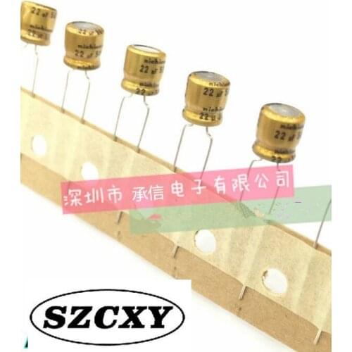 New and original 10PCS 22UF 50V 6*7 Audio fever 22 uf capacitance 50 v size: 6.3 * 7 mm