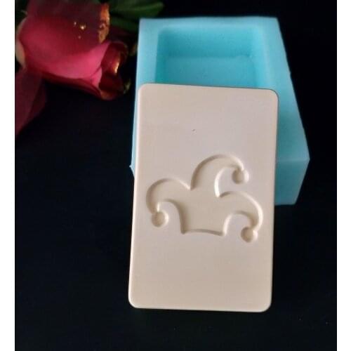 PRZY Silicone Soap Molds Rectangle Poker Card Joker Silicone Mold DIY Handmade Joker Playing Card Soap Making Clay Moulds Resin