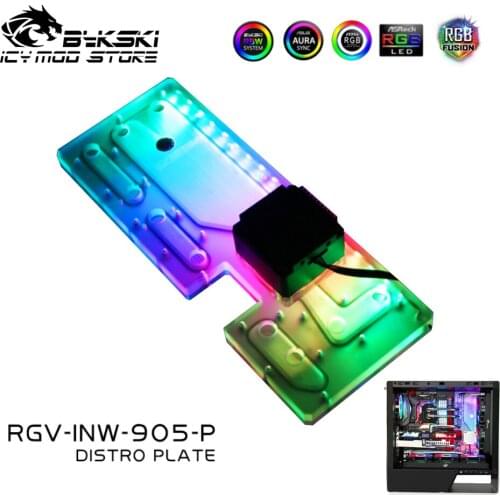Bykski Waterway Board Reservoir Liquidcooling System Water Tank Acrylic Tranperant for IN WIN 905 RGV-INW-905-P