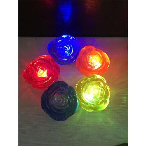 Roses ed small toy Acrylic Colorful Roses Ed Small Night Lamp Couple Gifts Unisex Toy Plastic Movie & Tv Multicolor Flashing