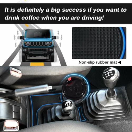 W/ rubber pad Cup Holder Center Console For Suzuki Jimny 18-20 MT Model Replacement ABS