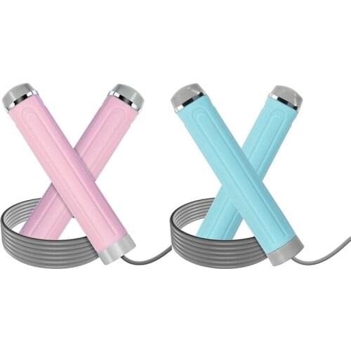 Jump Rope Weighted Handle Workout Jumping Rope for Fitness Exercise Boxing Adjustable Jumping Rope