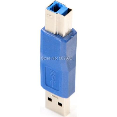 SuperSpeed 5Gbps Standard USB 3.0 Male to B Printer Scanner Extender Connector Adapter