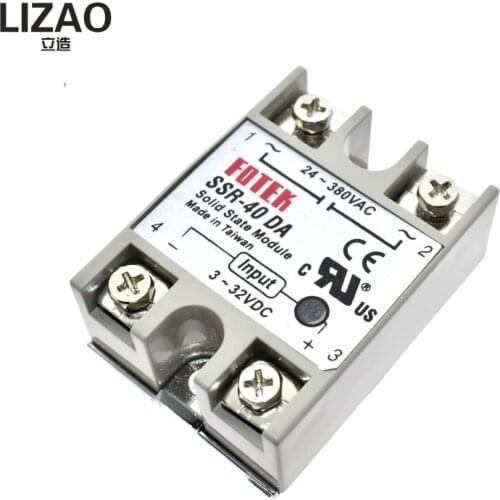 WAVGAT Solid State Relay SSR-10DA SSR-25DA SSR-40DA 10A 25A 40A Actually 3-32V DC TO 24-380V AC SSR 10DA 25DA 40DA