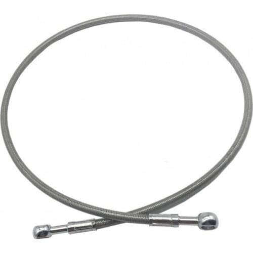 Universal Motorcycle Brake Hose Oil Pipe Line Braided Kits Fitting Ends 80cm