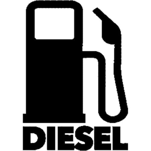 DIESEL Fuel Glue Fun Car Sticker Fashion Car Window Decoration PVC Waterproof Sunscreen Decal Apply To Car Window Laptop