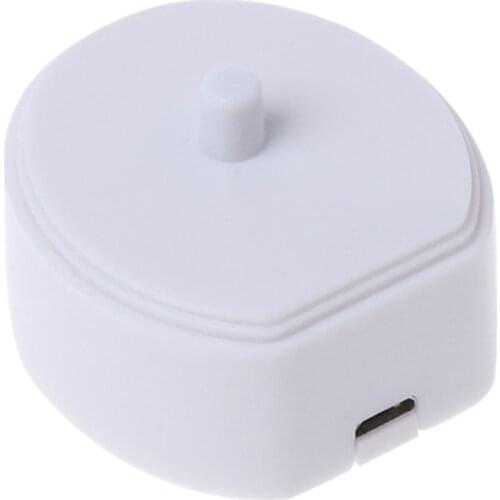 AD-Electric Toothbrush Charger Charging Cradle USB Line Data Cable Portable Base for HX6322 HX6512 HX36100 HX3100 HX3226 White