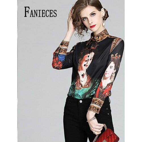 Summer Women Long Sleeve Casual Blouse Shirts Elegant Ladies Luxury Runway Shirt High-Quality Turn Down Collar Tops dropshipping