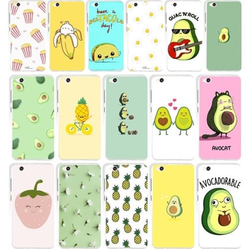 96AA Cute cartoon avocado gift Soft Silicone Tpu Cover phone Case for Xiaomi Redmi 4A 4x Note 4 4x case