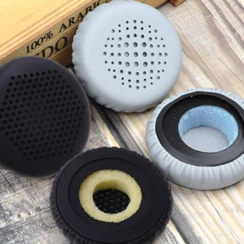 1Pair Leather Ear Cushion Cover Earpads for Jabra Evolve 20 20se 30 30II 40 65