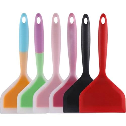 1pcs Silicone Kitchen ware Cooking Utensils Spatula Beef Meat Egg Kitchen Scraper Wide Pizza Cooking Tools Shovel Non-stick