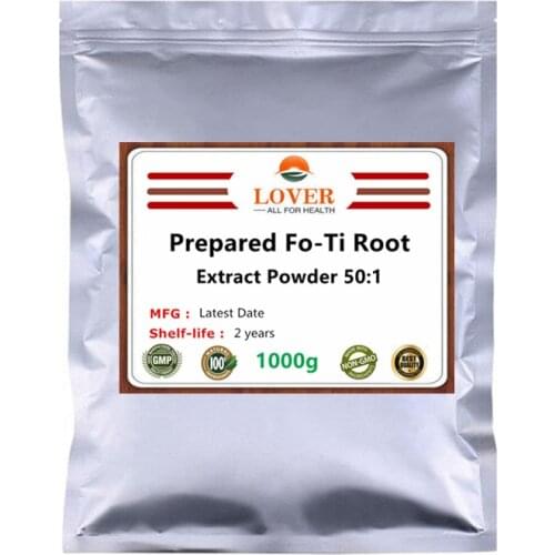 100% Prepared Fo Ti Root Extract Powder 50:1,He Shou Wu,Promote Hair Regrowth,Black Bair,Anti Aging,Enhance Energy and Immunity
