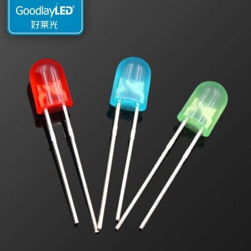 1000PCS 504 oval with color short leg light-emitting diode LED lamp bead
