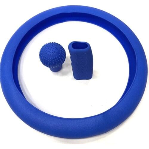 3PCS Universal Car Protective Cover For Anti Skid Decompression Fashion Auto Part For Steering Wheel Handbrake Lever Shift Lever