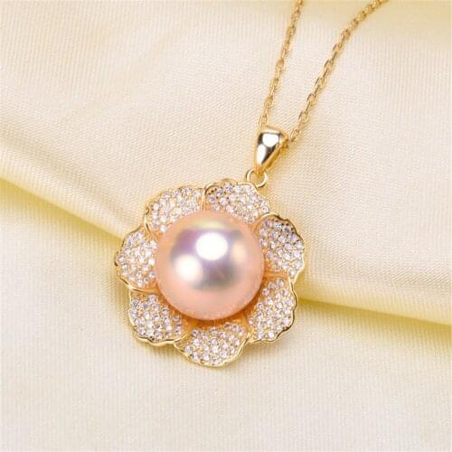 925 Silver Half Hole Eye Pins Beads End Caps Top Drilled Pendant Bails Connector For DIY Jewelry Accessories No Pearl No Chain