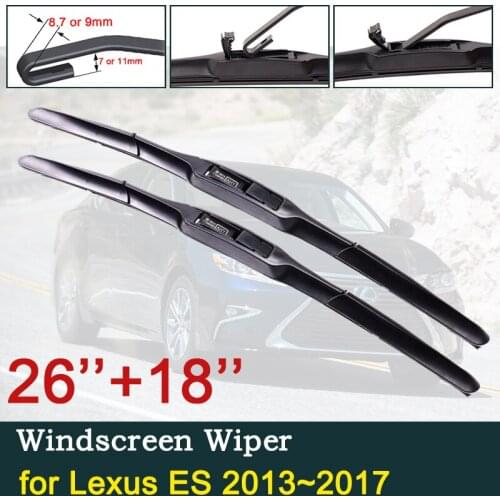 Car Wiper Blades for Lexus ES ES250 ES300h ES350 2013~2017 2015 2016 XV60 250 300h 350 Front Windshield Wipers Car Accessories