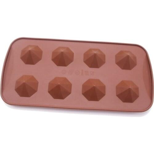 Free shipping 6 diamond chocolate mold cooking tools Silicone Mould baking Fondant Sugar Craft DIY Cake candy cake