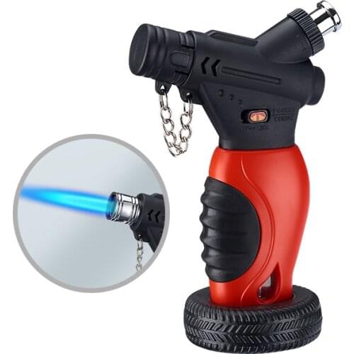 Butane Gas Torch Lighters New Creative Portable Cigar Cigarette Turbo Lighters Outdoor Smoking Accessories Gadgets for Men