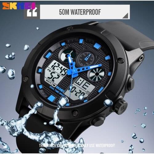 SKMEI Fashion Digital Outdoor Sport Watch Men New Luxury Military Waterproof Chronograph Dual Display Wristwatch Erkek Kol Saati