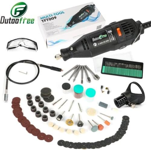 Tungfull 130W Dremel Style Electric Rotary Tool Variable Speed Mini Drill with Flexible Shaft 151PC Accessories Power Tools