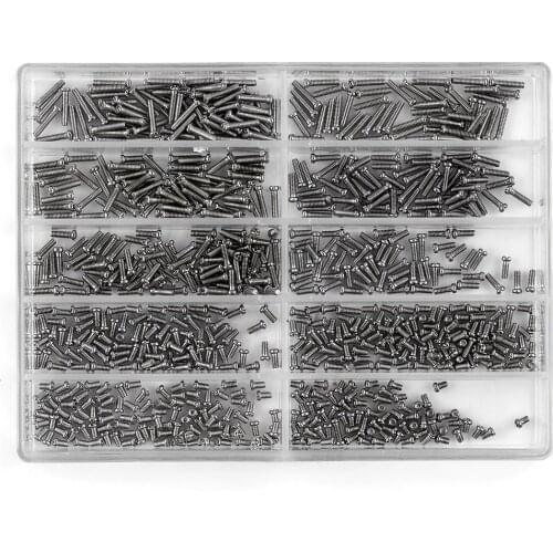 Hot Sales 1000pcs/pack Stainless Steel Micro Glasses Sunglasses Watch Spectacles Tablet Nuts Screwdriver Set Kits Repair Tool