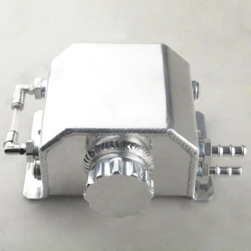JX-LCLYL Universal 1L Aluminum Coolant Radiator Overflow Recovery Water Tank Bottle