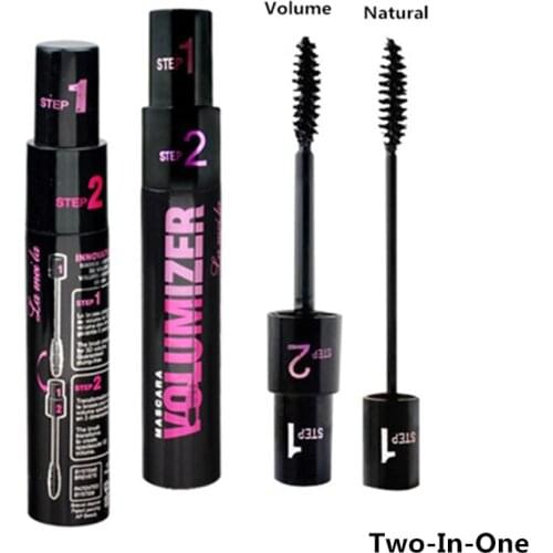 New Professional Brand Makeup 3d Fiber Silicon Brush Head Eyelash Extensions Thick Curling Black Mascara Waterproof Cosmetics