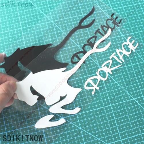 Horse Run Cool Sports Sticker Racing Windows Decal Car Styling For kia SPORTAGE 2018 2011 2017 2019 2014 2013 accessories