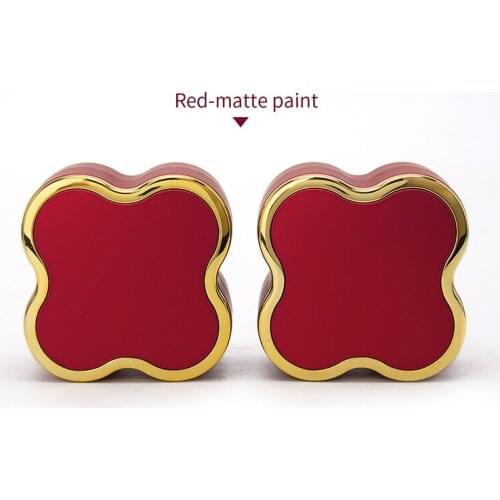 Red Led Four Leaf Wedding Ring Jewelry Storage Display Box For Femal Earring Necklace Jewellry Organizers 6 Colors Lover Gifts