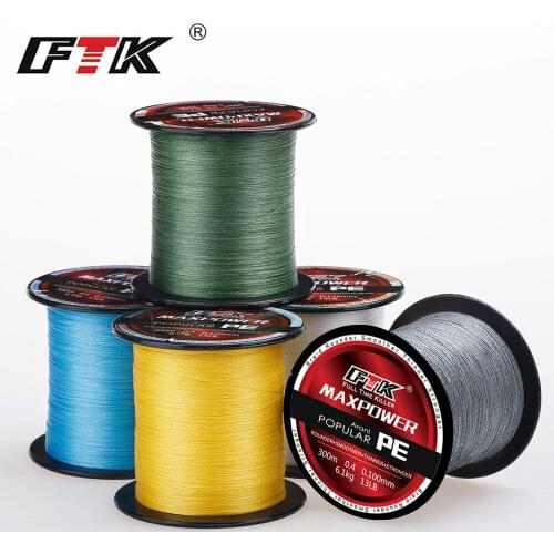300M 125Yards PE Braided Wire Fishing Line 4 Strands 0.10mm-0.40mm 8LB-60LB Japan Strong Multifilament Fiber Line