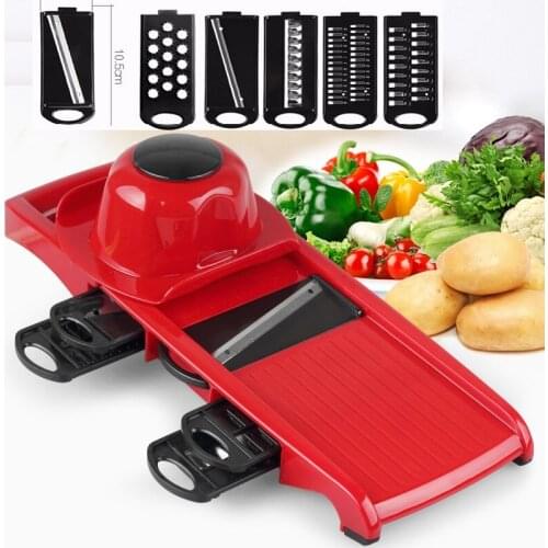 Hot Selling Multifunctional Adjustable Spiral Manual Slicer Mandoline Slicer Cutter Potato Fries Vegetable Tools