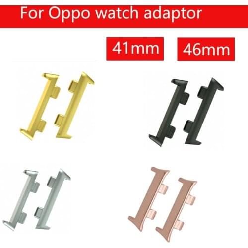 Metal Connector for OPPO watch 2 1 adapter 41mm 42mm 46mm 4 colors 2pcs/pair