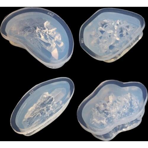 Natural Druzy Stone Quartz Rock Cluster Epoxy Resin Mold Jewelry Making Tools Dropshipping