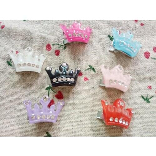 Wholesale Mixed Small Dog Crown Grooming Pet Dog Accessories ,Dog Hair Clip Bow 50pcs/lot