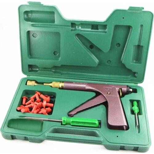 Vacuum Tire Repair Gun Kit Motorcycle Electric Bicycle Vacuum Tire Repair Tools Puncture Plug Repair Block Air Leaking kit