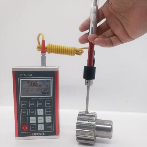 Portable hardness tester for casting metal with G impact device