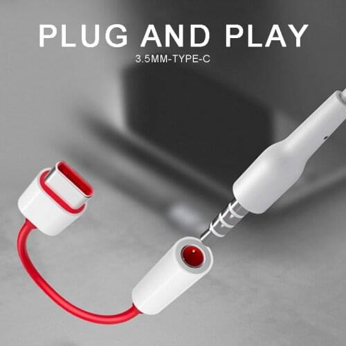 Portable USB Type C to 3.5mm Jack Earphone Audio Cable Adapter High Quality Headphone Music Convertor Cord for Oneplus 6T 7 Pro
