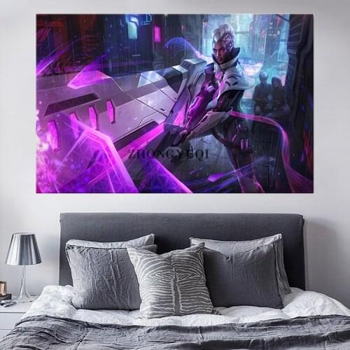 LOL Game Poster Senna Varus Renekton Sylas Leona Mordekaiser Fiora Yasuo Canvas Painting Home Decor Wall Picture Birthday Gift