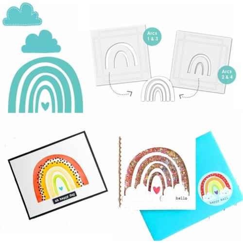 Lovely Rainbow Phrases Cutting Dies/Stamp/Stencil DIY Scrapbook Card Album Make Crafts Stencil New 2020