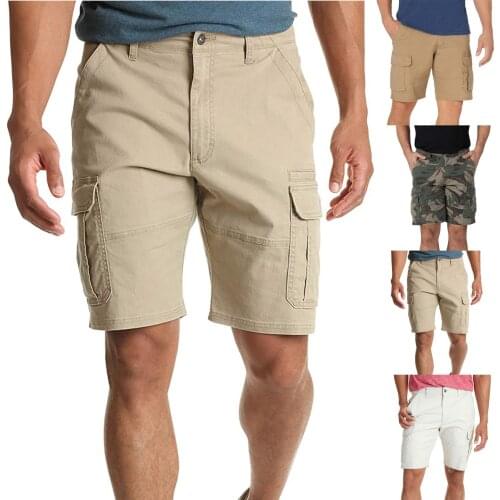 Summer Running Shorts Men Sports Jogging Fitness Tooling Shorts Mens Pocket Zipper Gyms Cargo Short Pants Trouers Male
